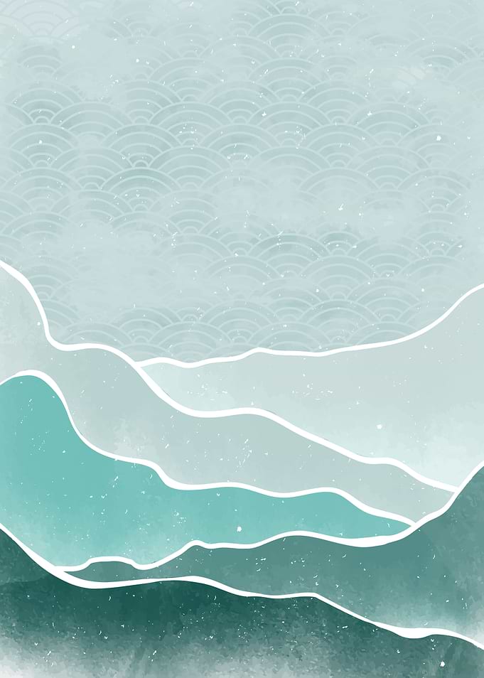MID CENTURY MOUNTAIN ART
