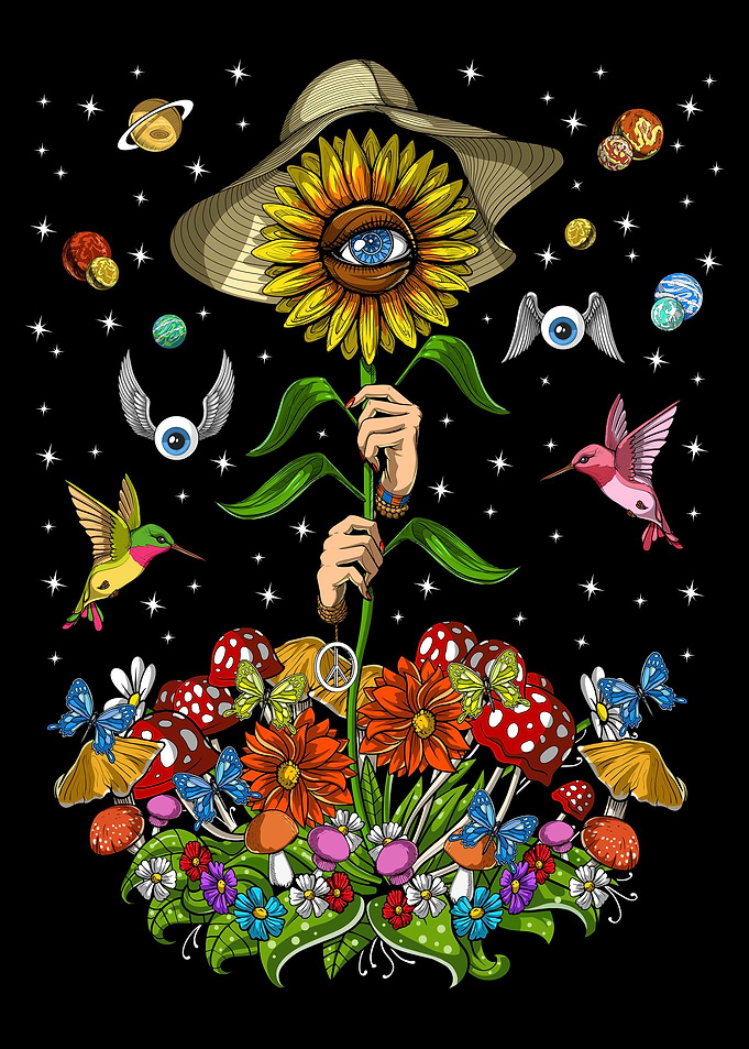 Hippie Sunflower