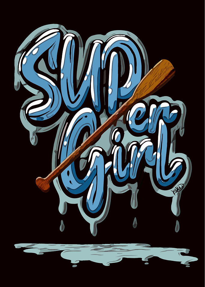 Funny SUP Wall Art