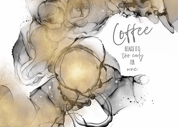 ALCOHOL INK Coffee or Wine