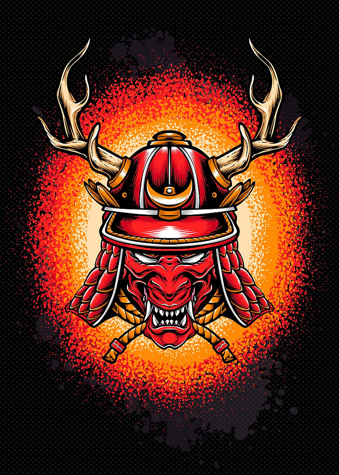 Samurai devil mask
