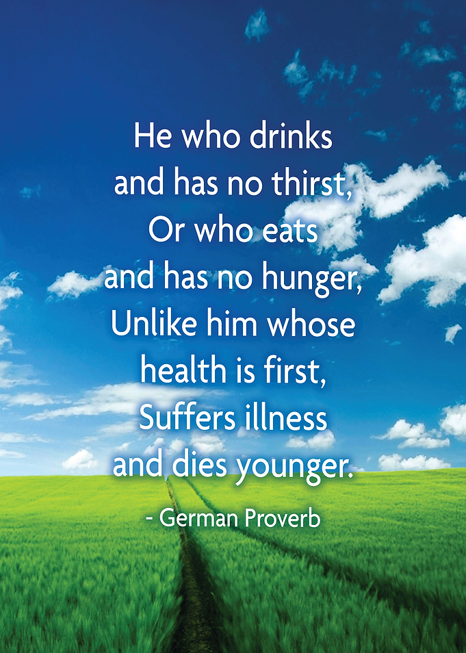 German Health Proverb
