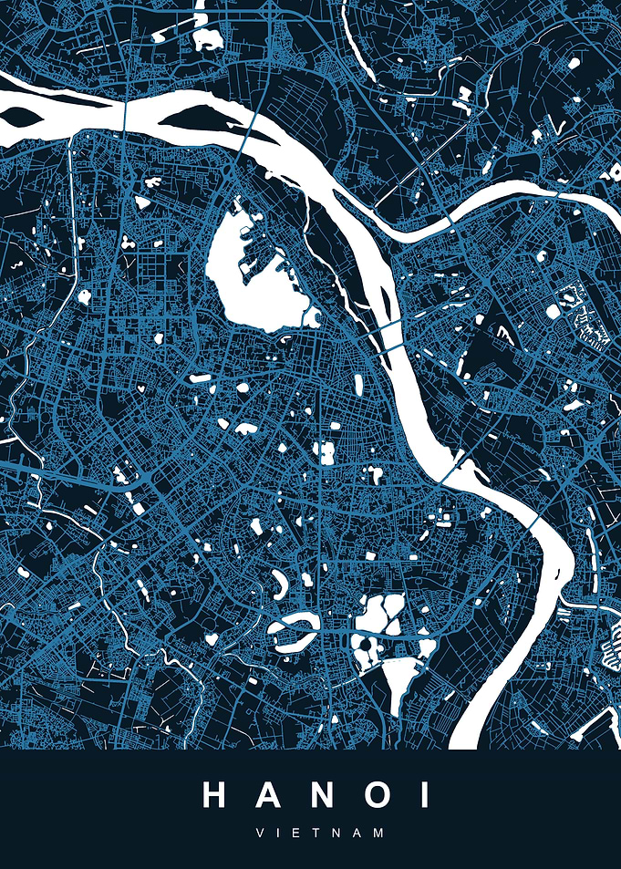 HANOI Map VIETNAM