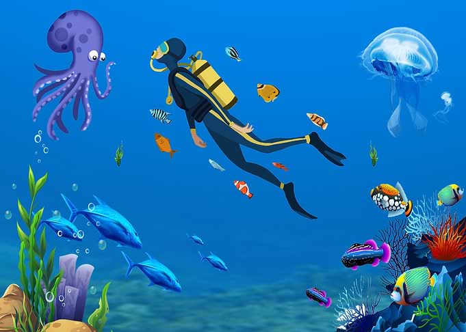 Underwater World Diver