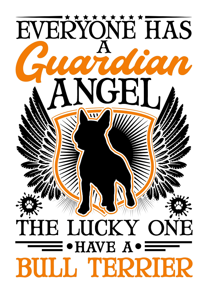 Bull Terrier Guardian Ange