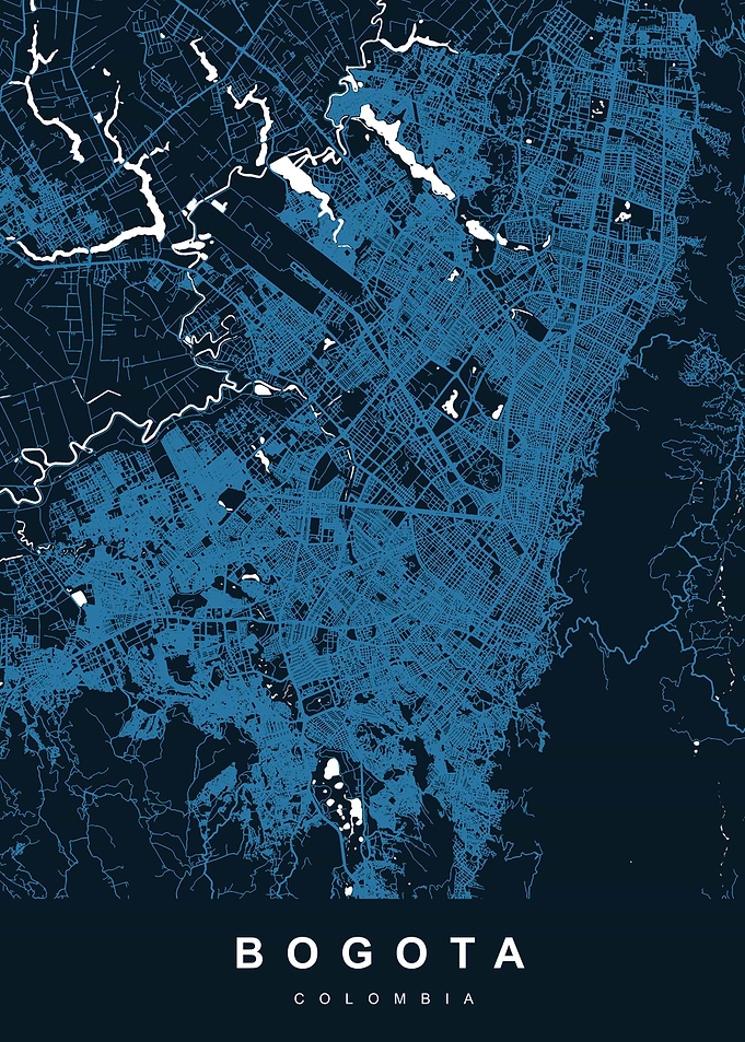 BOGOTA Map COLOMBIA