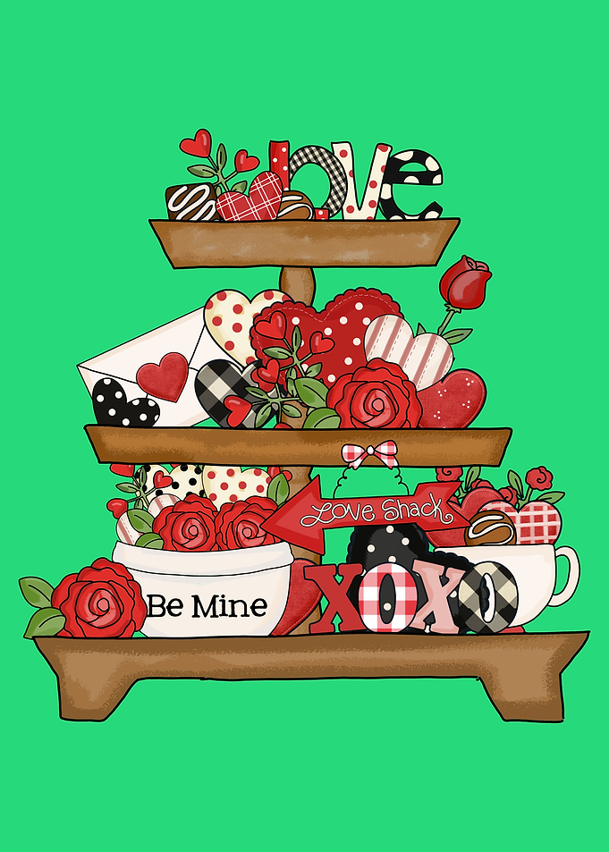 Valentine Tiered Tray
