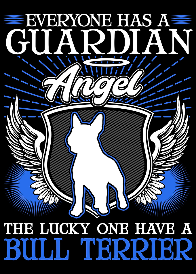Bull Terrier Guardian Ange