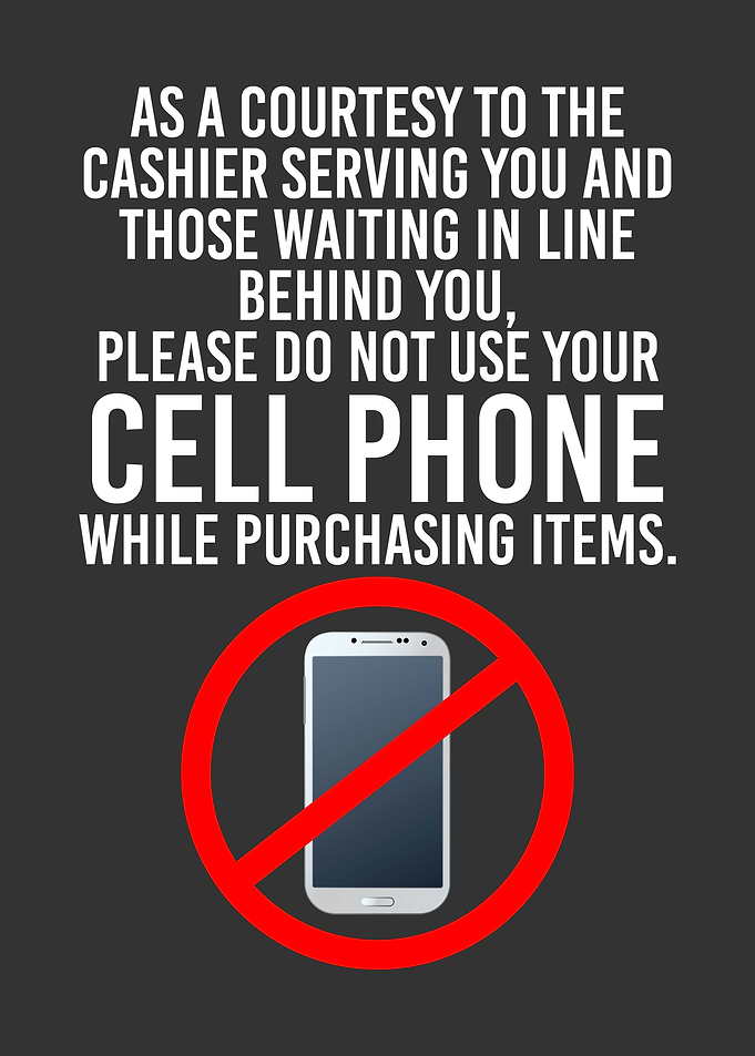 No Cell Phones print no c