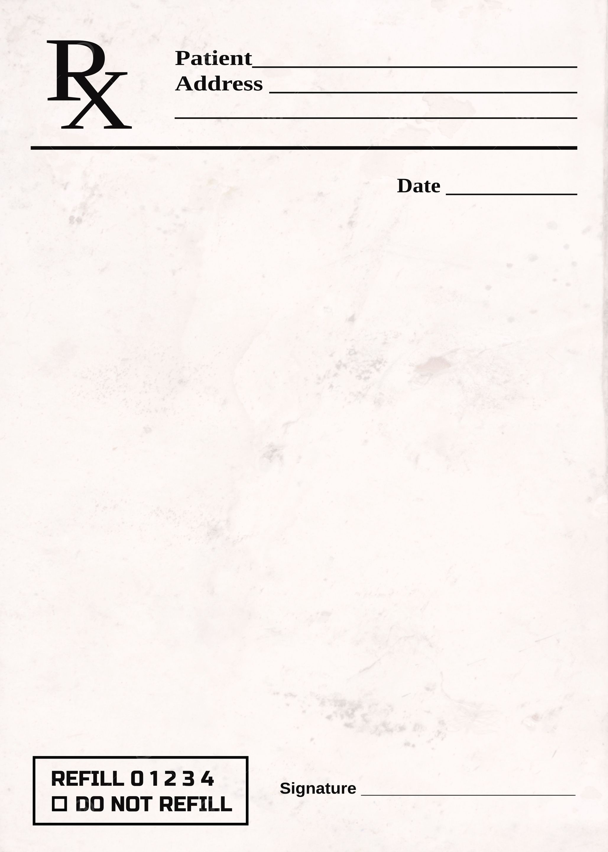 RX medical prescription bl