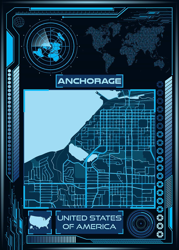 Anchorage Map USA