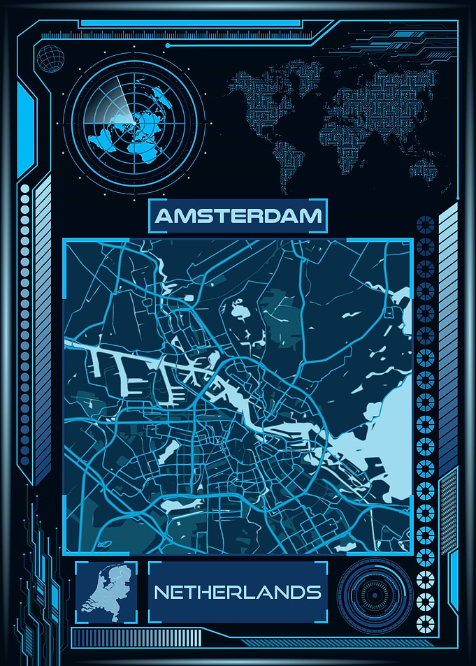 Amsterdam Map Netherlands