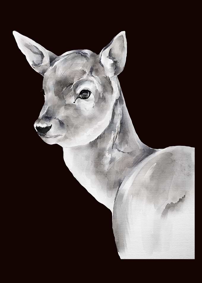 Reindeer Baby Art