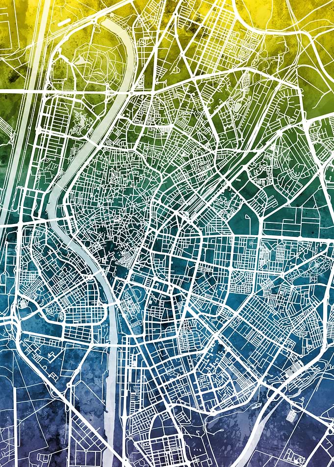 Sevilla Spain Map