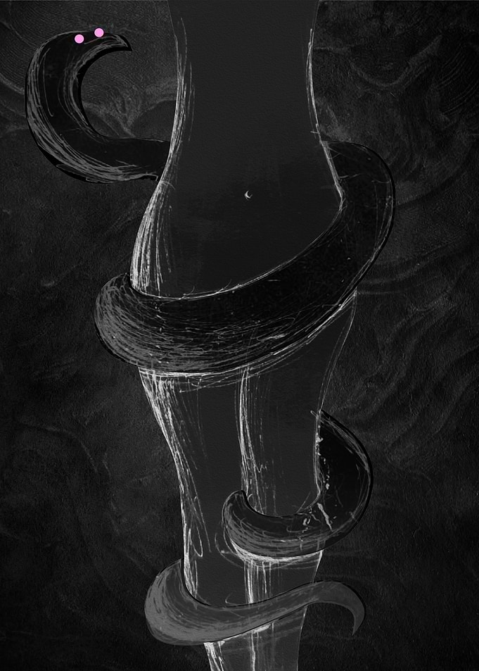 Eve and the serpent