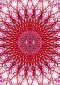 Red and white mandala