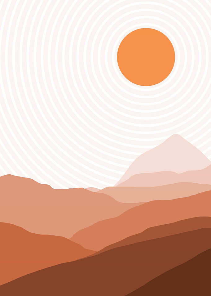 minimalist sunset