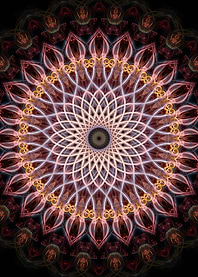 Flower shaped mandala