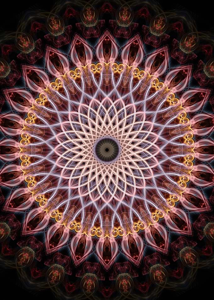 Flower shaped mandala