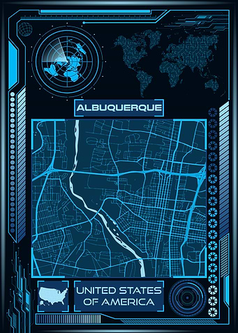 Albuquerque Map USA