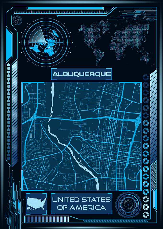 Albuquerque Map USA