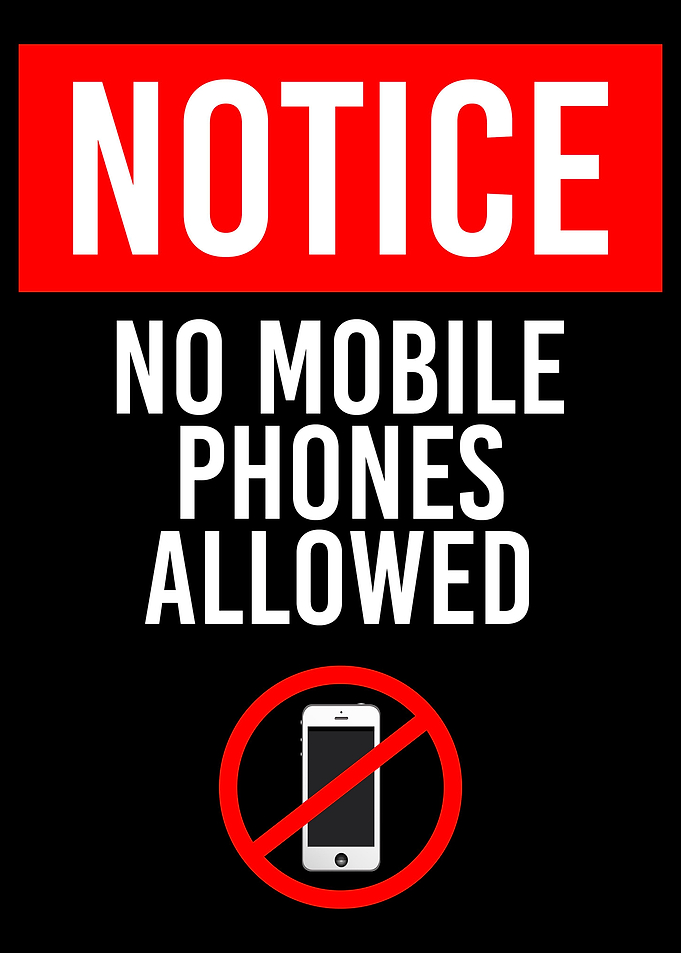 No Cell Phone Wall Art