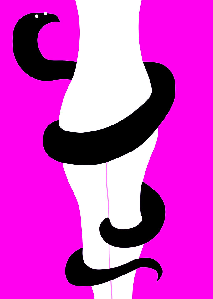 Eve and the serpent