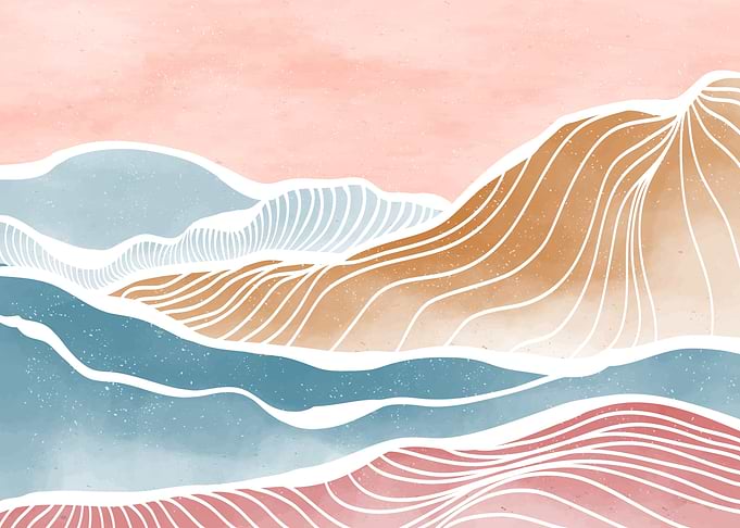 ABSTRACT OCEAN WAVE