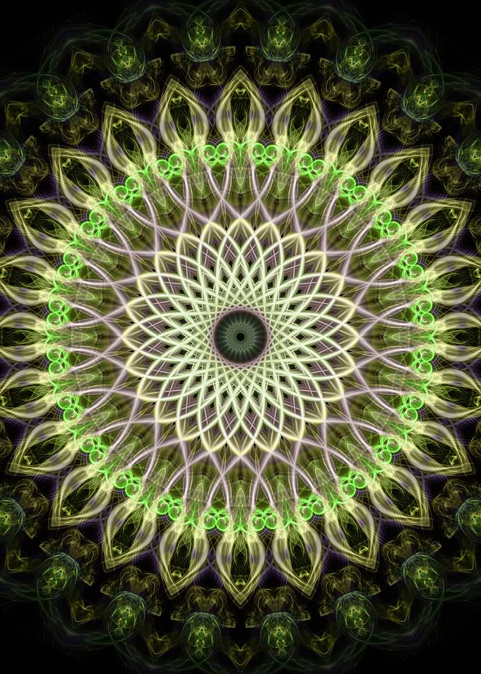 Green mandala