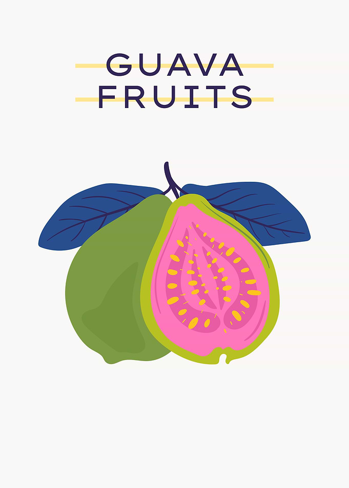 Fresh Guava fruit poster