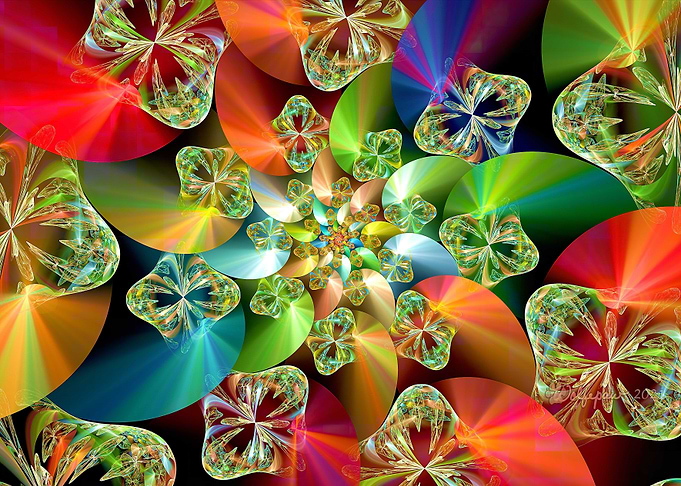Sparkly Citrus Spiral