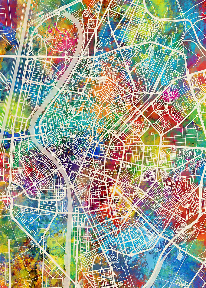 Sevilla Spain Map