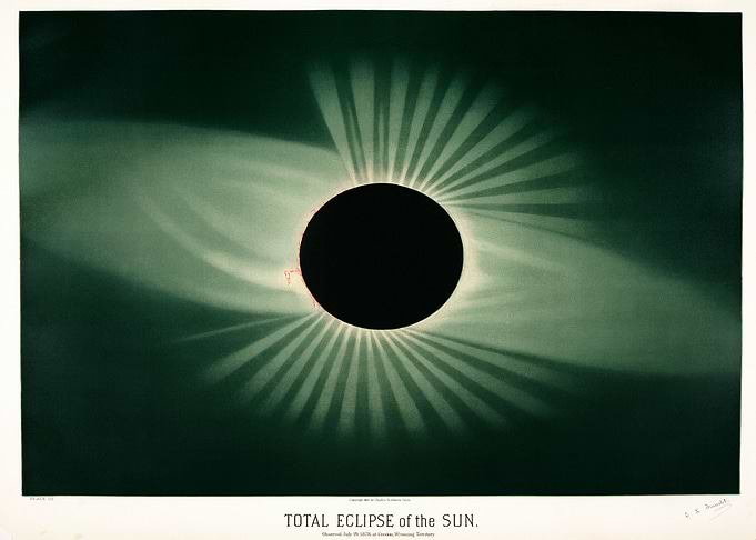 Trouvelot Eclipse of Sun