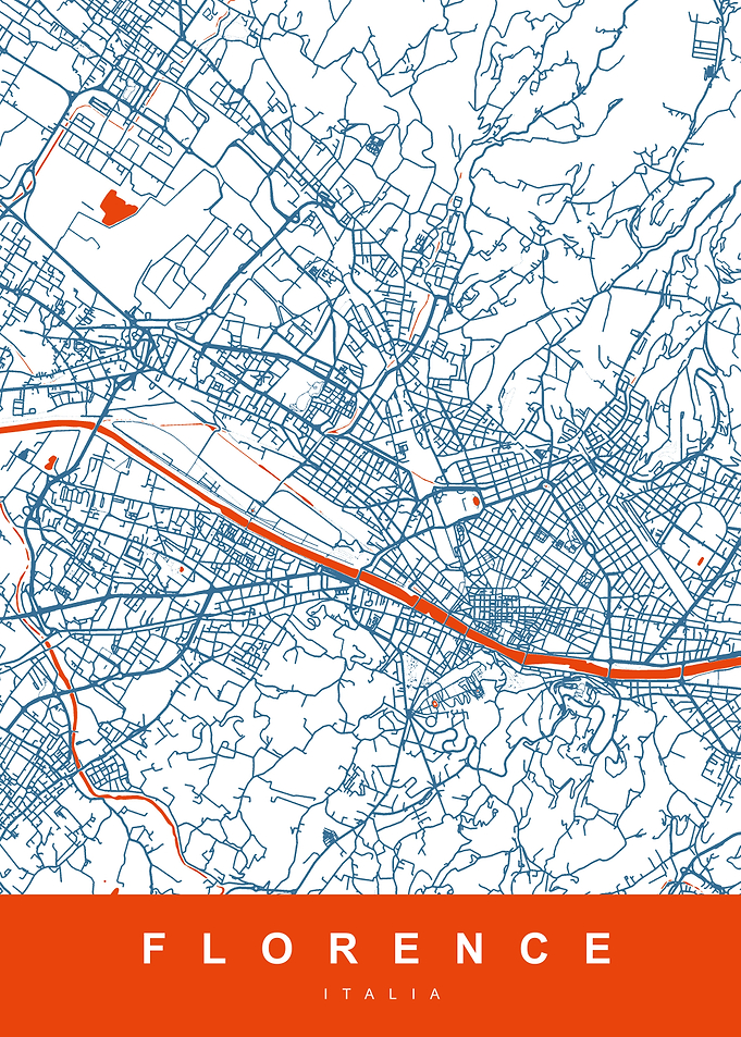 FLORENCE Map ITALY