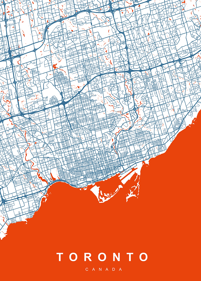 TORONTO Map CANADA