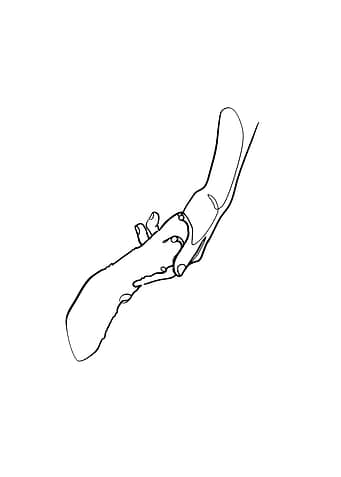 Human Hand and Dogs Paw