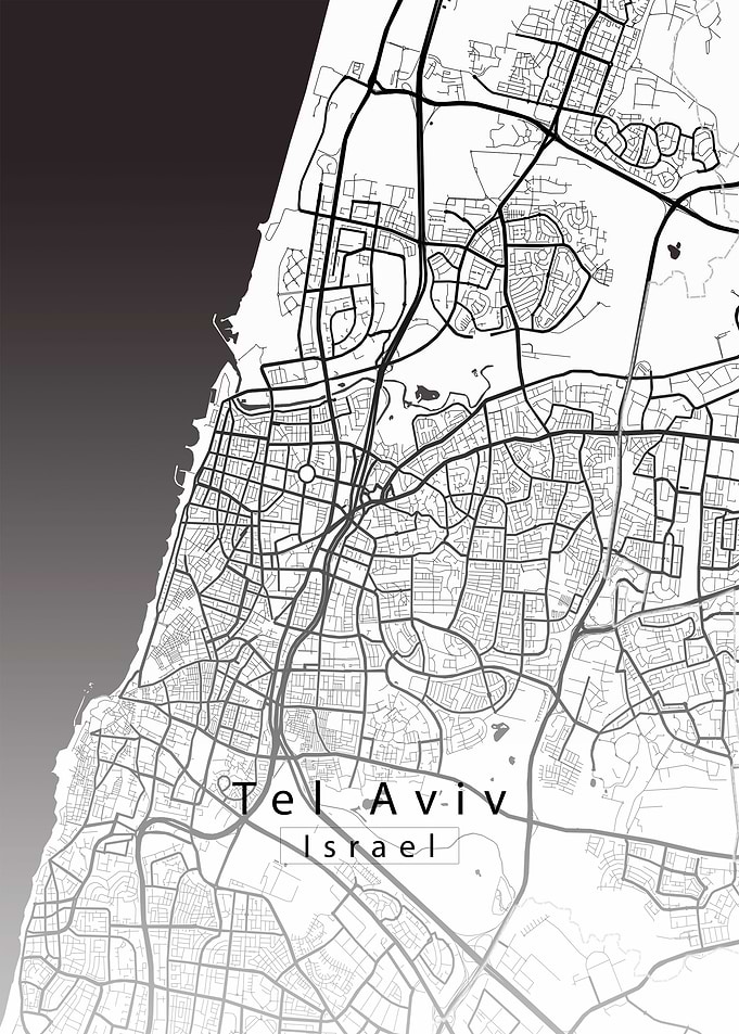 Tel Aviv City Map