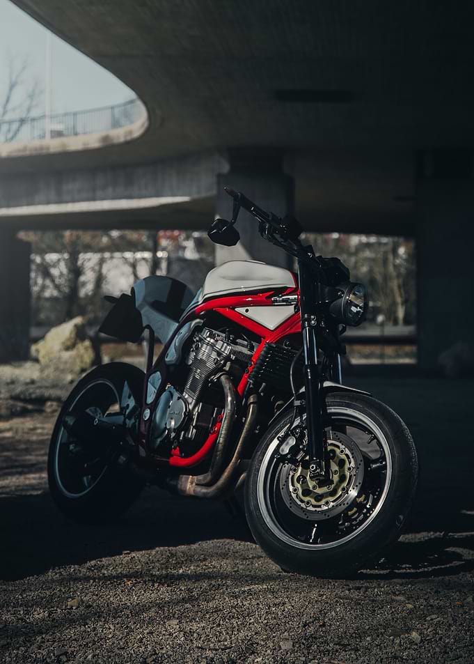Motorcycle in urban