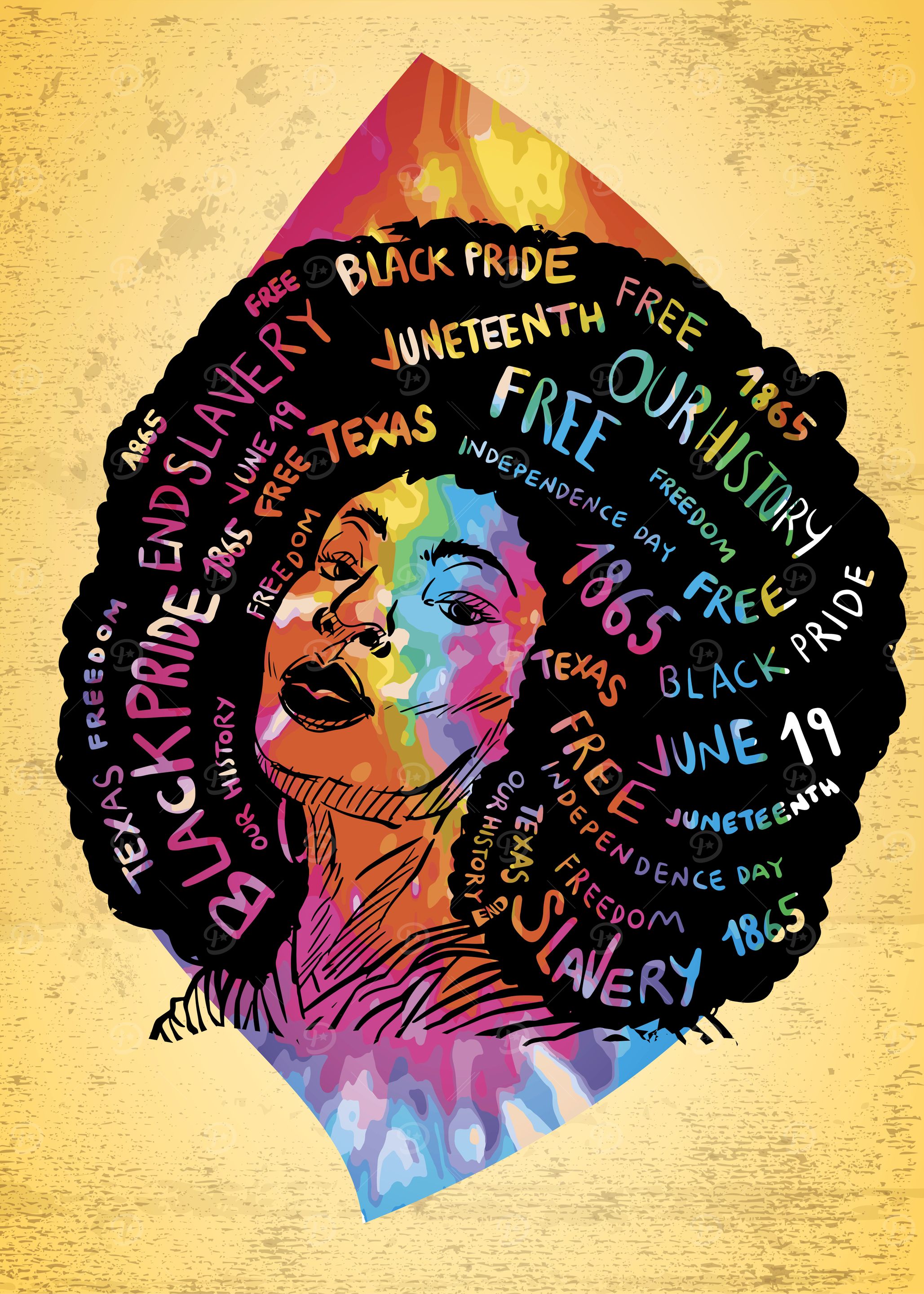 Colorful Empowering Woman