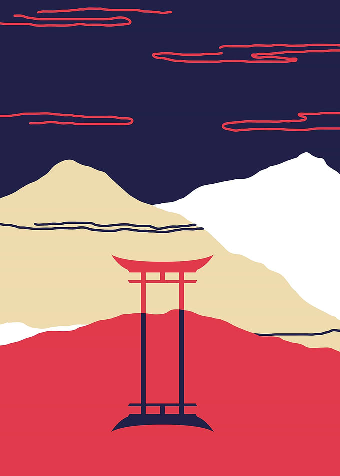 japan wall art collection