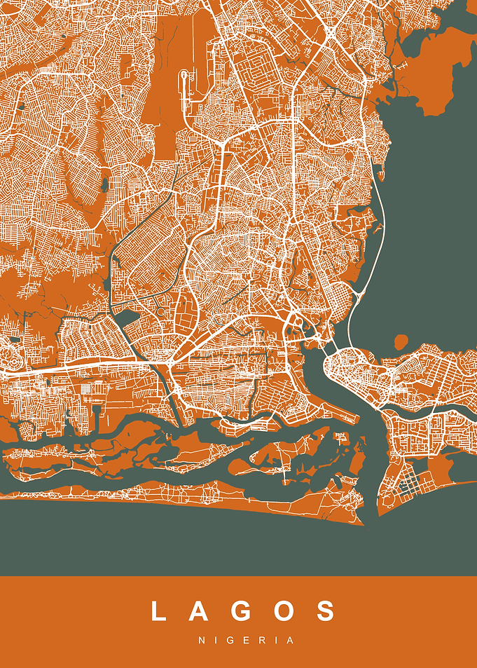 LAGOS Map NIGERIA