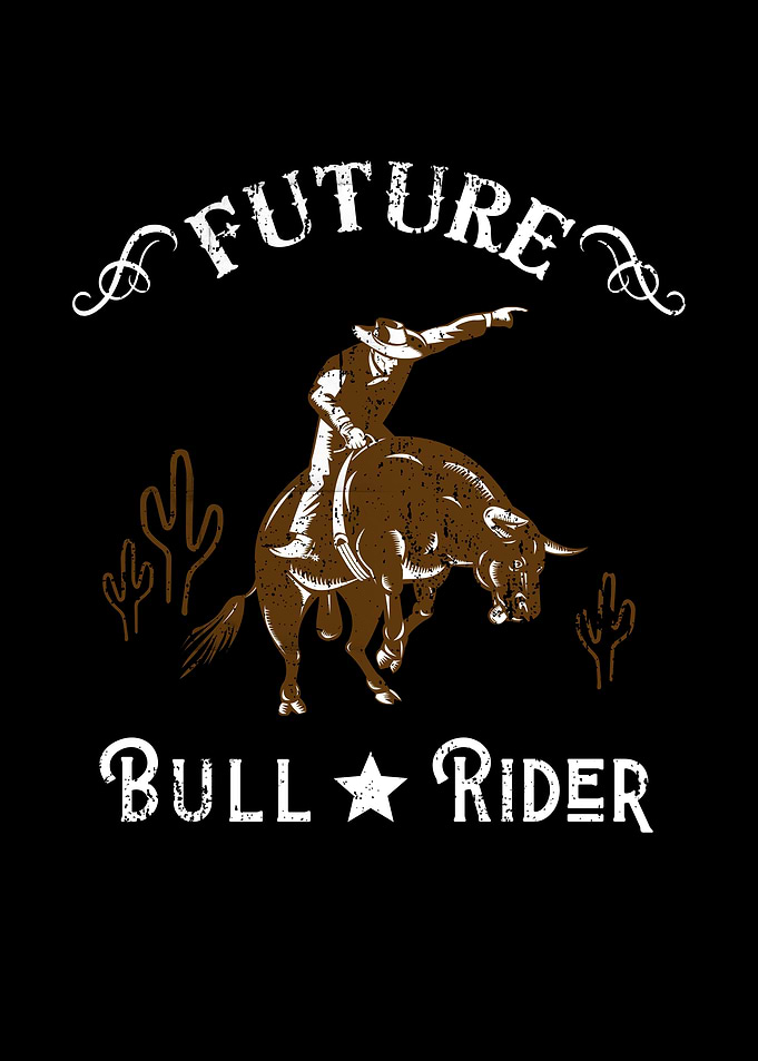 Future Bull Rider Cowboy