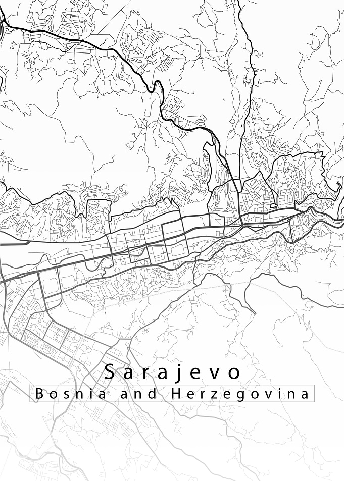 Sarajevo City Map