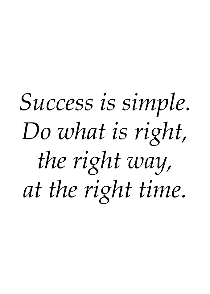 Success Is Simple
