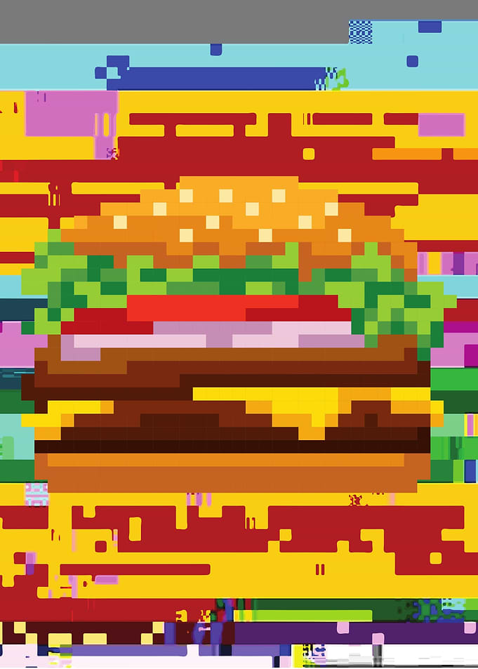 Burger Pixel Art