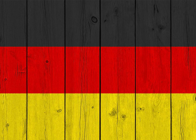 Wooden Germany Flag