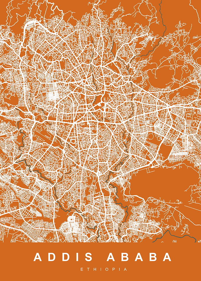 ADDIS ABABA Map ETHIOPIA