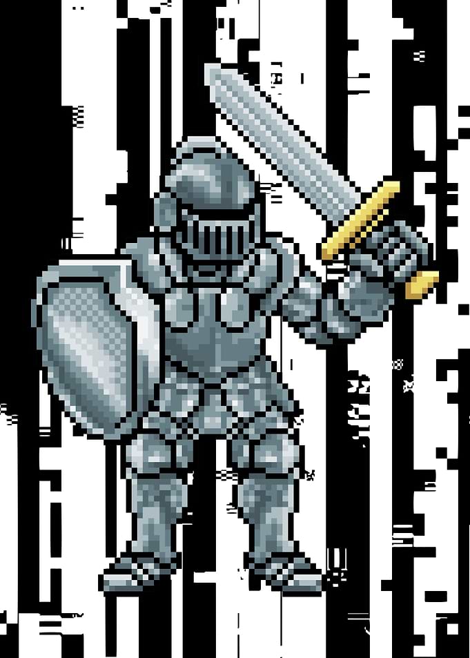 Kings Knight Pixel Art