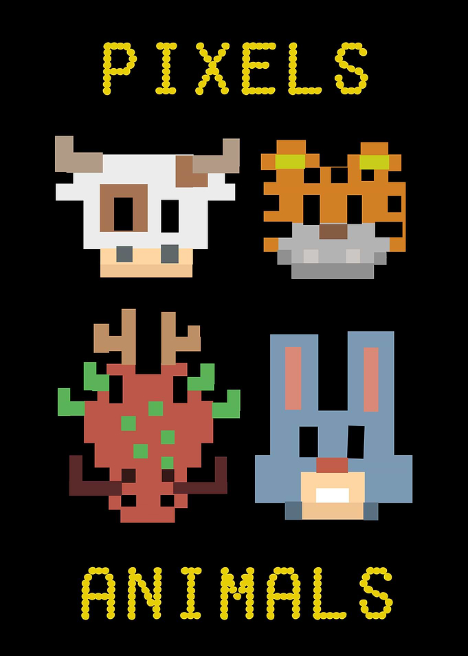 pixel game animals