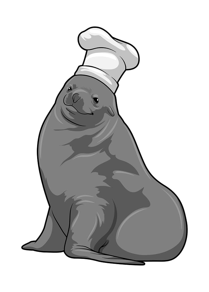 Seal Cook Chef hat